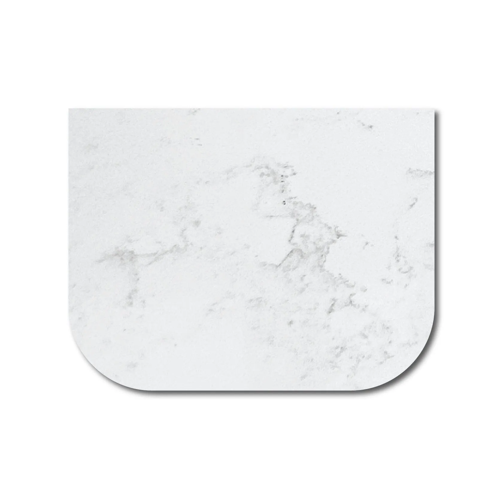 Ellie 600mm Curved Wall Hung Vanity   Luxe Stone Top
