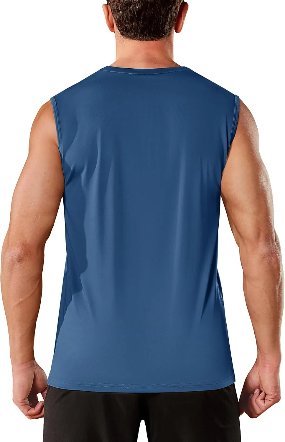 TACVASEN Men's Sleeveless Shirts Quick Dry Tank Tops for Men Sun Protection UPF 50  Athletic Gym Workout Muscle Shirts